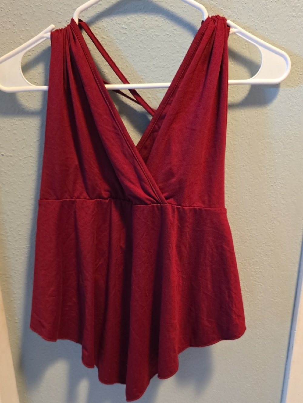 Halter Top Burgundy